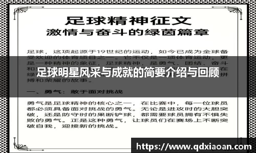 足球明星风采与成就的简要介绍与回顾